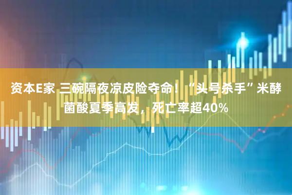 资本E家 三碗隔夜凉皮险夺命！“头号杀手”米酵菌酸夏季高发，死亡率超40%